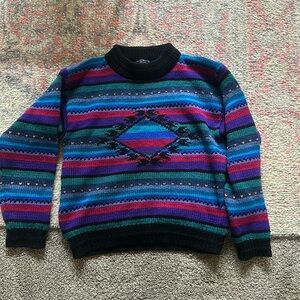 Vintage Woolrich Women’s Aztec Wool
sweater
